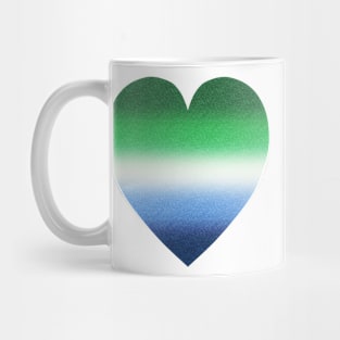 Gradient Gay Male Pride Heart Mug